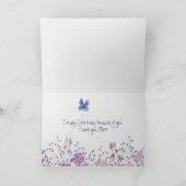 Carte Fête des mères de la frontière florale (Intérieur)