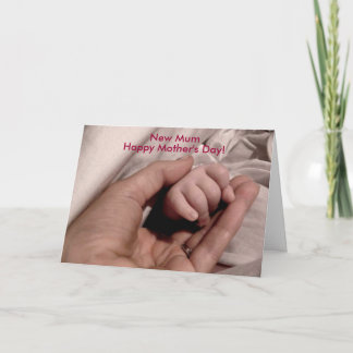 Carte Fête des mères de la nouvelle maman et du bébé heu