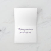 Carte Fête des Mères de l'aquarelle bordeaux et violet (Intérieur)