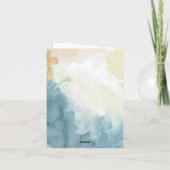 Carte Fête des mères de l'Aquarelle rouge et des fleurs  (Dos)