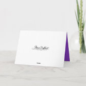 Carte Fête des mères de l'hydrangée violette (Dos)