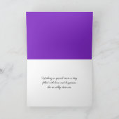 Carte Fête des mères de l'hydrangée violette (Intérieur)