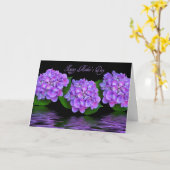 Carte Fête des mères de l'hydrangée violette (Fleur jaune)