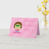 Carte Fête des mères de Lil Mabel (Fleur jaune)