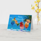 Carte fête des mères de l'océan coloré (Fleur jaune)