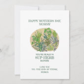 Carte Fête des mères de Pun Herbe de Sup Herb (Devant)