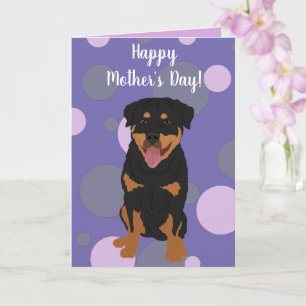 Carte Fête des mères de Rottweiler