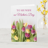 Carte Fête des mères de Sentimental Floral Wife (Fleur jaune)