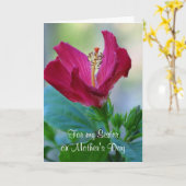 Carte Fête des mères de soeur Floral (Fleur jaune)