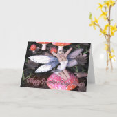 Carte Fête des mères de tante - Fée de papillon de (Fleur jaune)