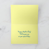 Carte Fête des mères de tournesol (Intérieur)