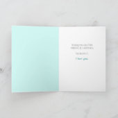 Carte Fête des mères des colibris roses et Turquoises (Intérieur)