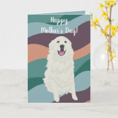 Carte Fête des mères des Grands Pyrénées (Fleur jaune)