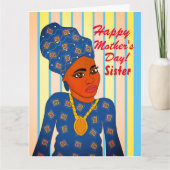 Carte Fête des mères des soeurs afro-américaines (Devant)