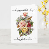 Carte Fête des Mères Design Floral Elegant Greeting Card (Fleur jaune)