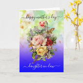 Carte Fête des Mères Design Floral Elegant Greeting Card (Fleur jaune)
