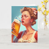 Carte Fête des Mères drôle (Fleur jaune)