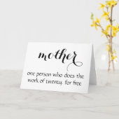 Carte Fête des Mères - Drôle (Fleur jaune)