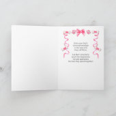 Carte Fête des mères du chien en rose et gris (Intérieur)