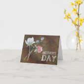 Carte Fête des mères du fleur sauvage Oak Wood (Fleur jaune)