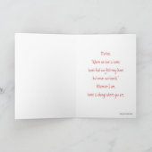 Carte Fête des mères du souffle du bébé (Intérieur)