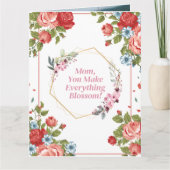 Carte Fête des Mères élégante (Devant)