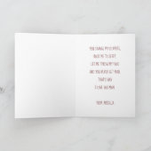 Carte Fête des mères Eléphants Maman et bébé (Intérieur)