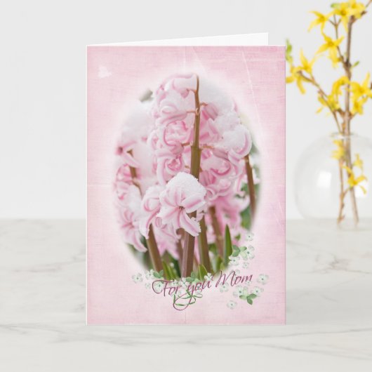 Carte Fête des mères en fleurs (Fleur jaune)