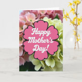 Carte Fête des Mères en forme florale (Fleur jaune)
