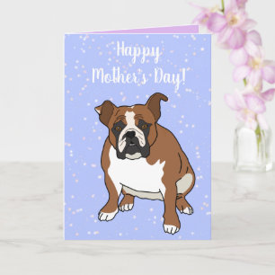 Carte Fête des mères English Bulldog
