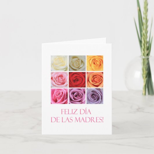 Carte Fête des Mères Espagnoles heureux (Devant)