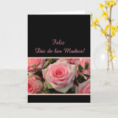 Carte Fête des Mères Espagnoles heureux (Fleur jaune)