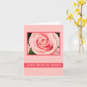 Carte Fête des Mères Espagnoles heureux (Fleur jaune)