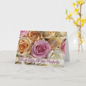 Carte Fête des Mères Espagnoles heureux (Fleur jaune)