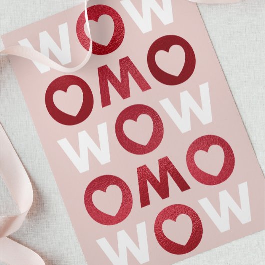 Carte Fête des Mères Faux Foil