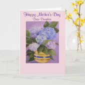 Carte Fête des mères/fille (Fleur jaune)