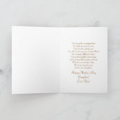 Carte Fête des Mères - Fille - Flore délicate et rose (Intérieur)