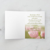 Carte Fête des Mères Fille - Tulipes (Intérieur)