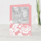 Carte Fête des mères Fleur de Rosier Blanc (Devant)