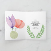 Carte Fête des mères Fleur Fleuriste Conception personna (Intérieur)