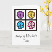Carte Fête des Mères - Fleurs (Fleur jaune)