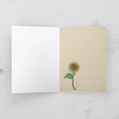 Carte Fête des mères Fleurs de soleil Ukrainienne Fille  (Intérieur)