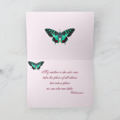 Carte Fête des Mères Fleurs & Papillon (Intérieur)