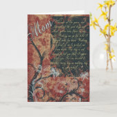 Carte Fête des mères Fleurs rouges Douce (Fleur jaune)