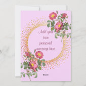 Carte Fête des Mères Fleurs Vintages (Dos)