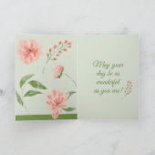 Carte Fête des Mères Florale (Intérieur)