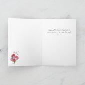 Carte Fête des mères florales (Intérieur)