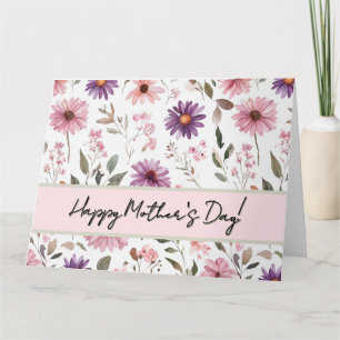 Carte Fête des mères florales
