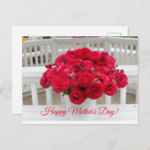 Carte Fête des mères florales (Devant / Derrière)