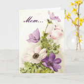 Carte Fête des mères florales (Fleur jaune)